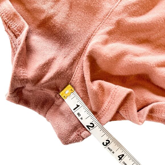 Vuori Sunnyside Pull On Cotton Drawstring Relaxed Mini Shorts Burnt Clay Large - Picture 11 of 15